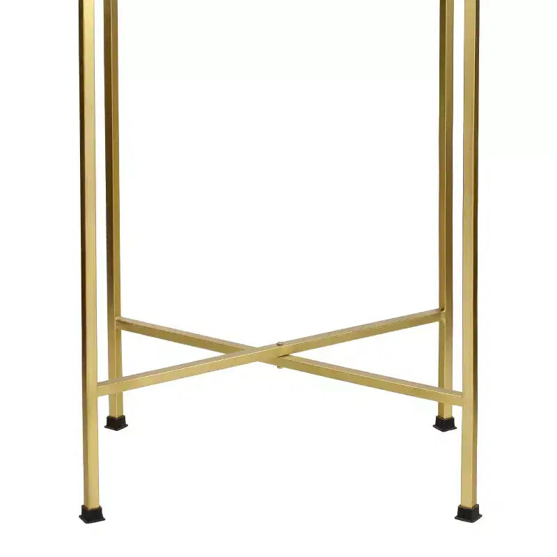 26.25" Industrial Metal Foldable Rectangular End Table & Side Table with Removable Tray Top
