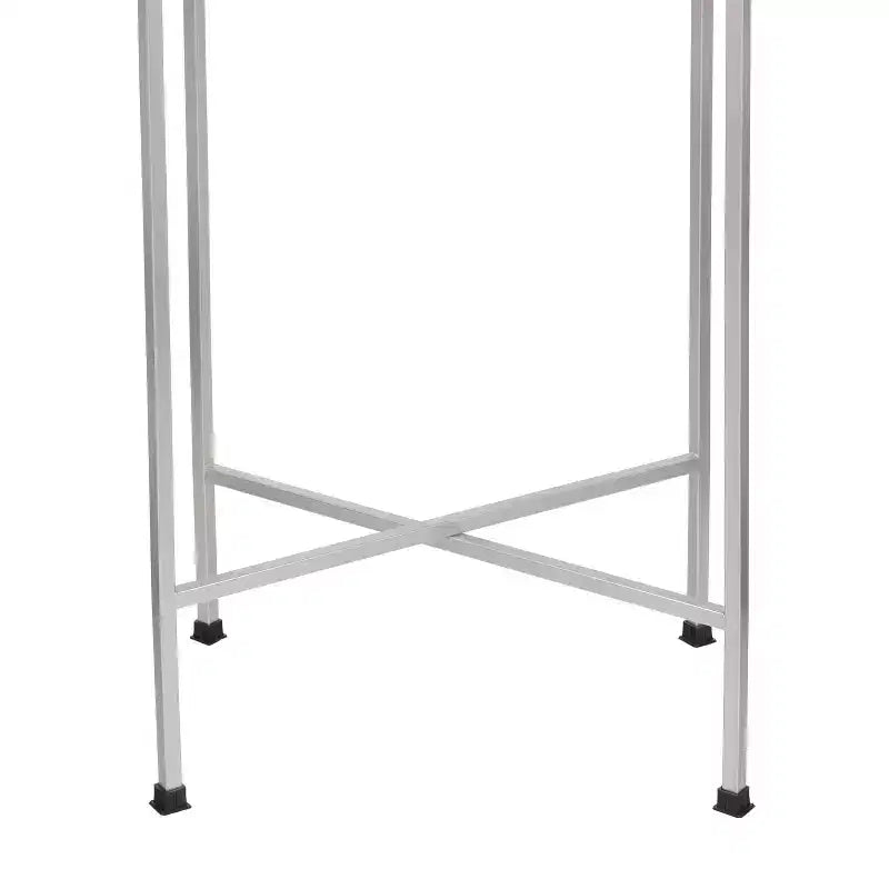 26.25" Industrial Metal Foldable Rectangular End Table & Side Table with Removable Tray Top
