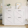 Shoe Cabinet with 4 Flip Drawers Narrow Shoe Storage Cabinet Organizer Wooden Freestanding Rack Hidden Slim Storage for Entryway, Hallway