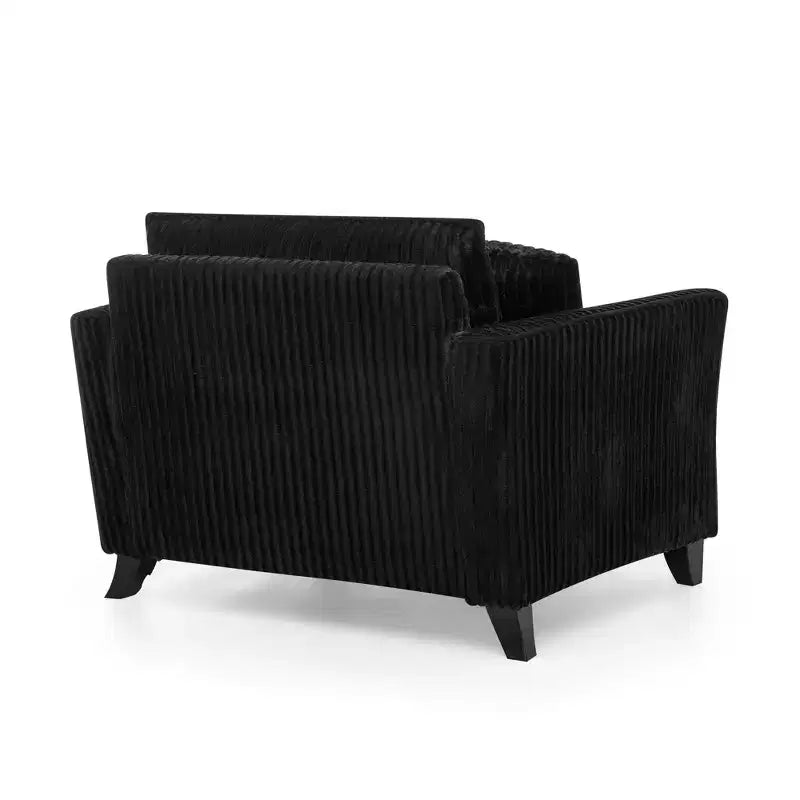 Plush Single-Seater Armchair with Soft Cushion, Backrest & Armrests, for Living Room & Bedroom