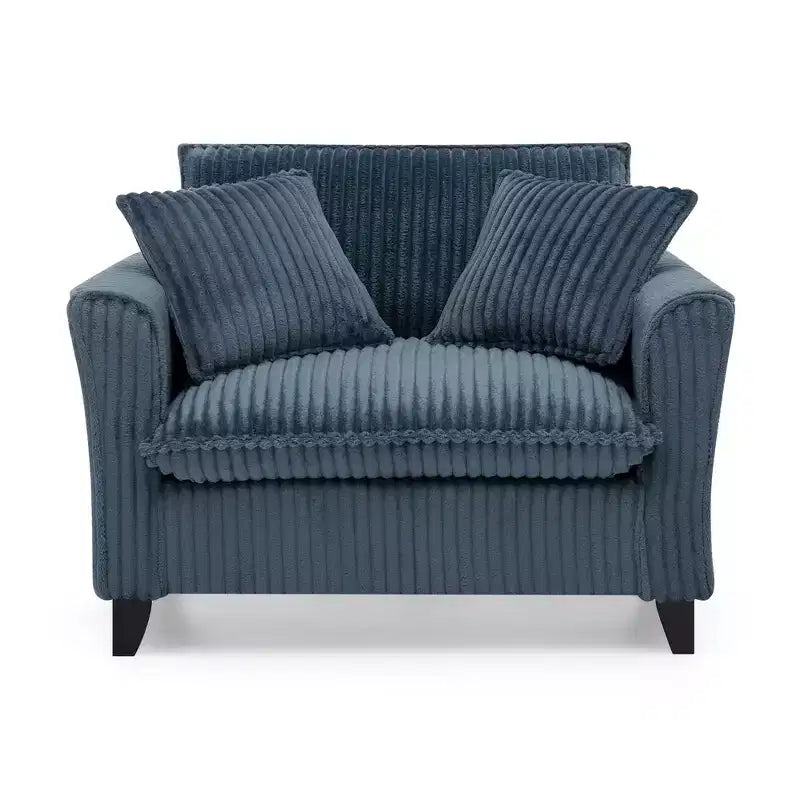 Plush Single-Seater Armchair with Soft Cushion, Backrest & Armrests, for Living Room & Bedroom