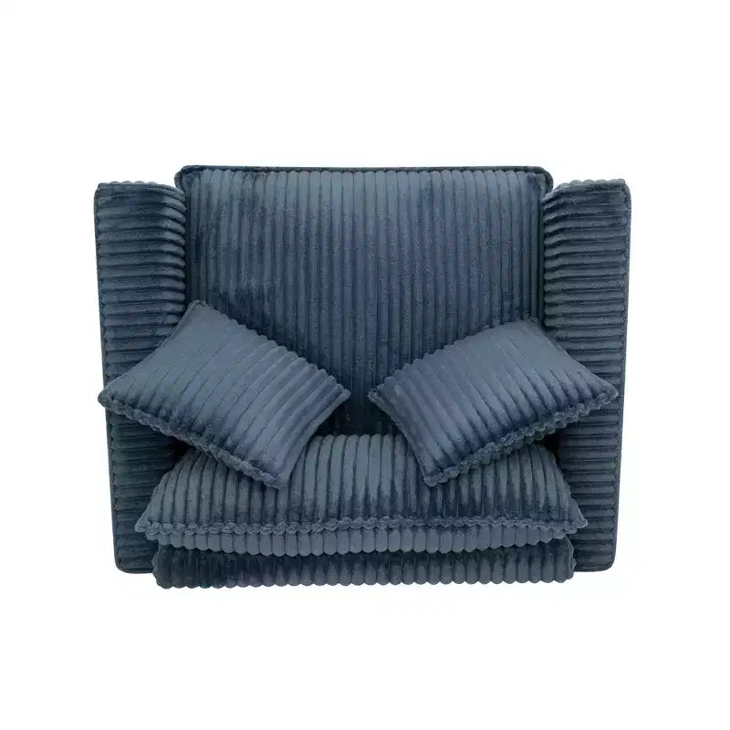 Plush Single-Seater Armchair with Soft Cushion, Backrest & Armrests, for Living Room & Bedroom