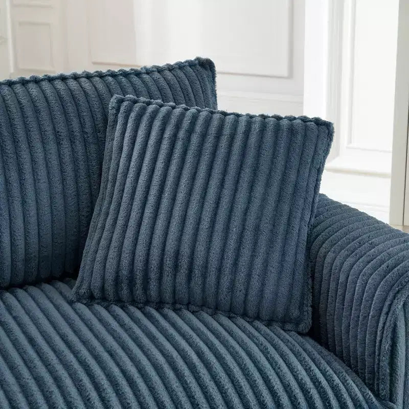Plush Single-Seater Armchair with Soft Cushion, Backrest & Armrests, for Living Room & Bedroom