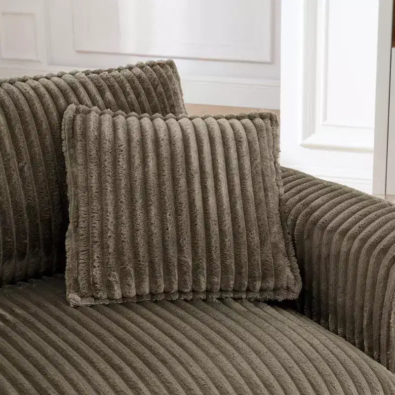 Plush Single-Seater Armchair with Soft Cushion, Backrest & Armrests, for Living Room & Bedroom