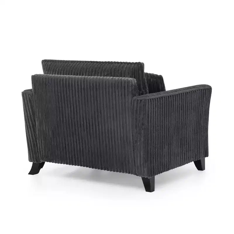 Plush Single-Seater Armchair with Soft Cushion, Backrest & Armrests, for Living Room & Bedroom