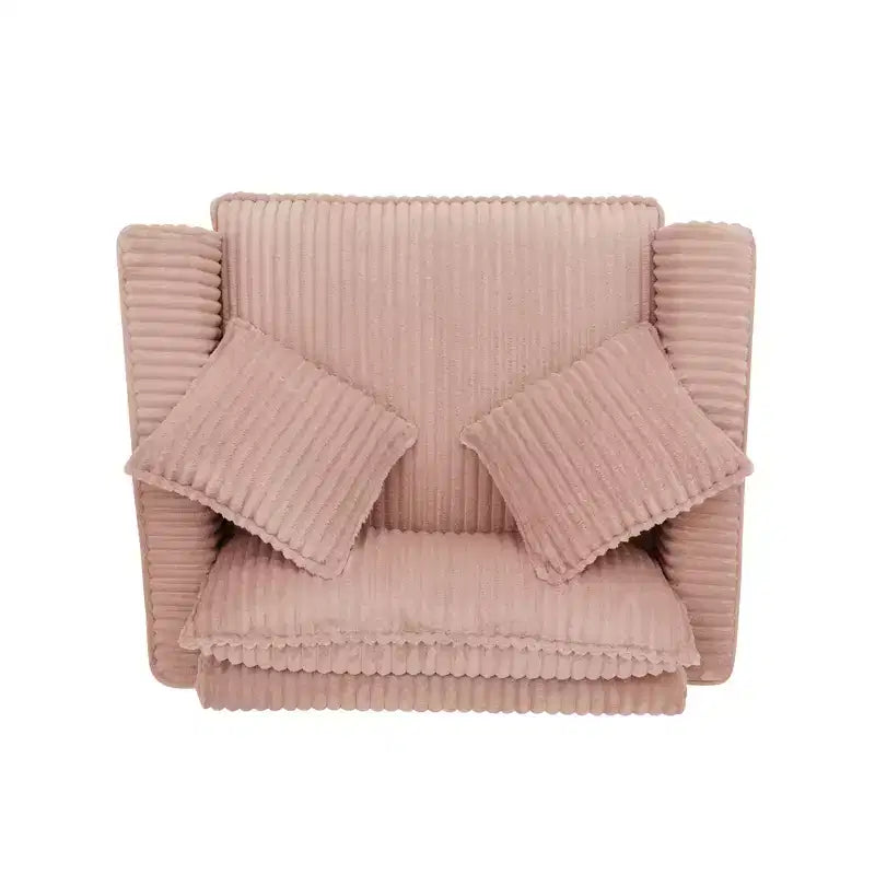 Plush Single-Seater Armchair with Soft Cushion, Backrest & Armrests, for Living Room & Bedroom