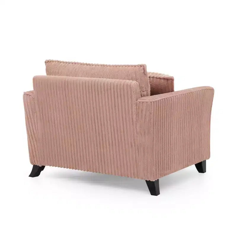 Plush Single-Seater Armchair with Soft Cushion, Backrest & Armrests, for Living Room & Bedroom
