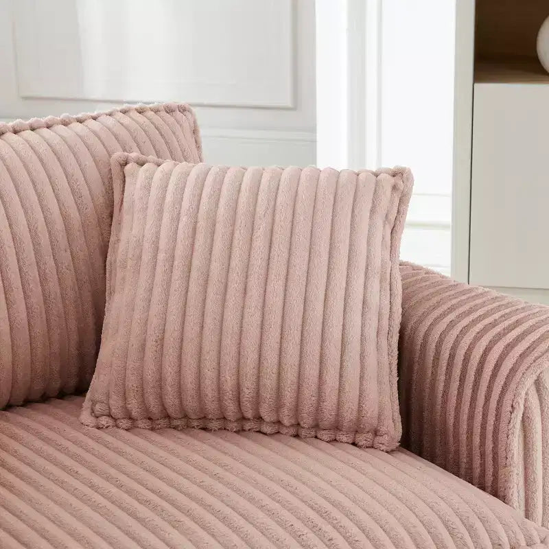 Plush Single-Seater Armchair with Soft Cushion, Backrest & Armrests, for Living Room & Bedroom