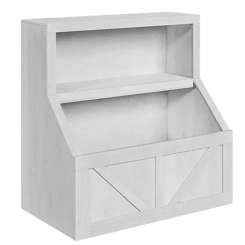 Spacious Toy Storage & Safe Design Kids Bookshelf - Wooden Toddler Bookcase with Large Cabinet, Anti-Tip for Playroom