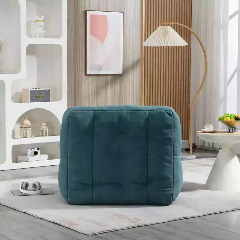 Bean Bag Chair Floor Chair with Memory Foam and Ottoman, Lazy Sofa for Reading Room, Living Room