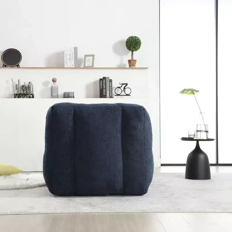 Bean Bag Chair Floor Chair with Memory Foam and Ottoman, Lazy Sofa for Reading Room, Living Room