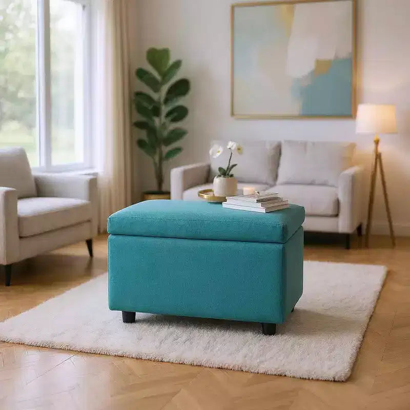 Multi-Functional Storage Stool, Seating & Storage in One, for Living Room, Entryway