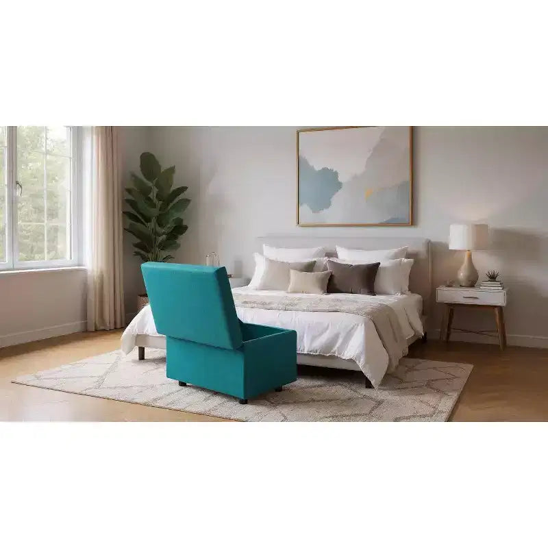 Multi-Functional Storage Stool, Seating & Storage in One, for Living Room, Entryway