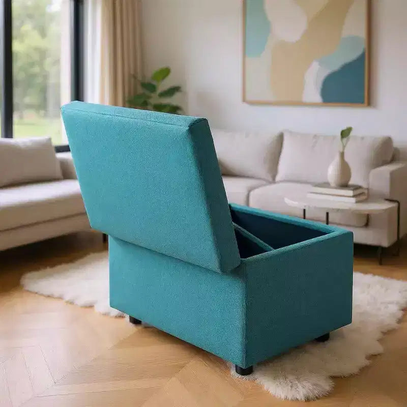 Multi-Functional Storage Stool, Seating & Storage in One, for Living Room, Entryway