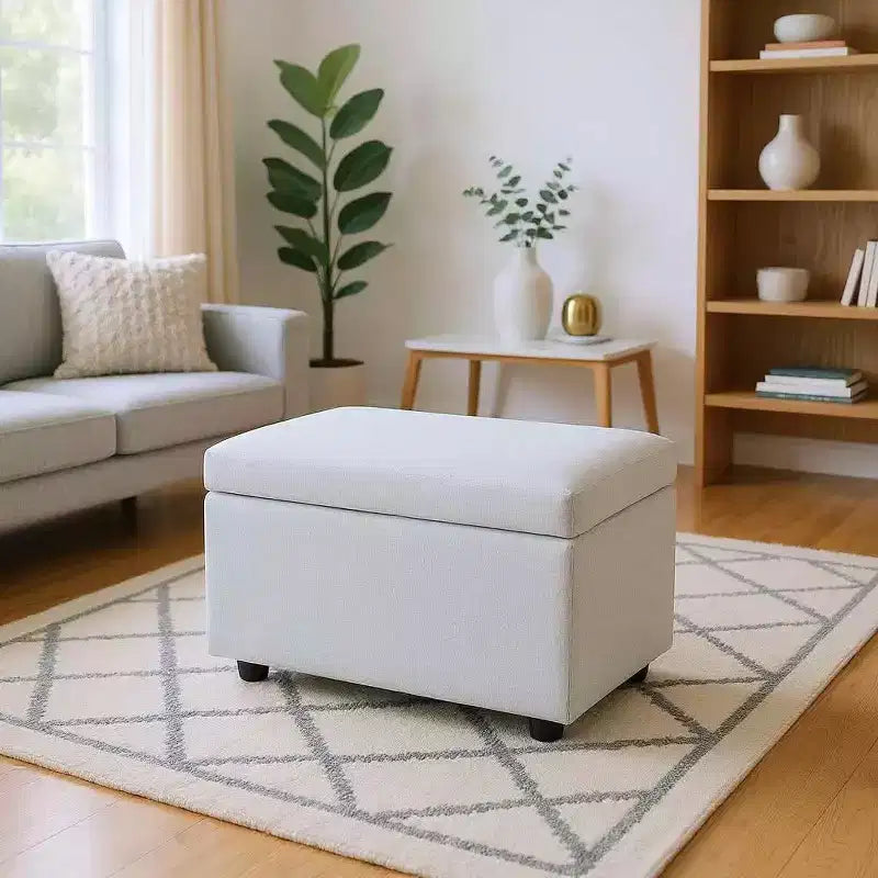 Multi-Functional Storage Stool, Seating & Storage in One, for Living Room, Entryway