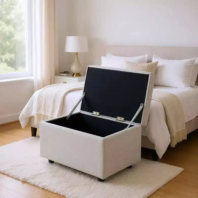 Multi-Functional Storage Stool, Seating & Storage in One, for Living Room, Entryway