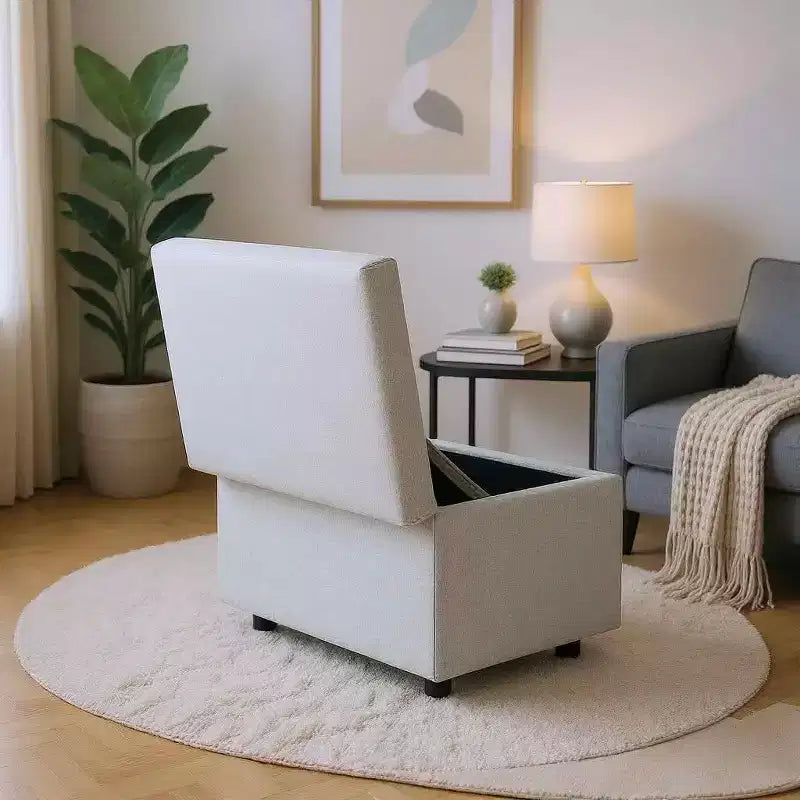 Multi-Functional Storage Stool, Seating & Storage in One, for Living Room, Entryway