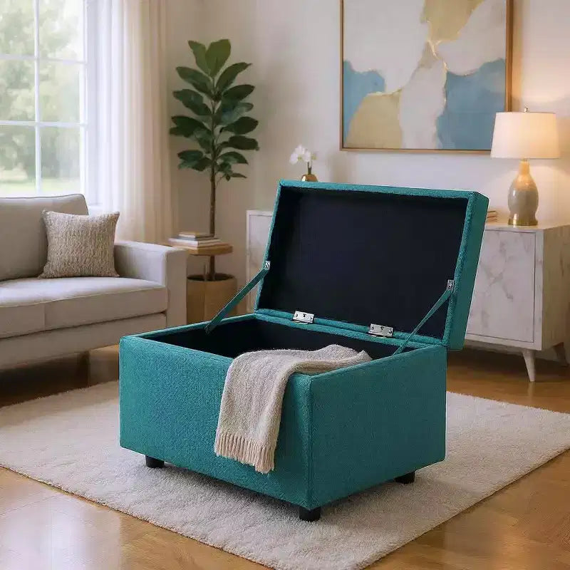 Multi-Functional Storage Stool, Seating & Storage in One, for Living Room, Entryway