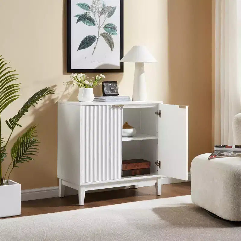Small Accent Sideboard Cabinet, Compact Storage Cabinet for Kitchen, Dining Room, or Living Room