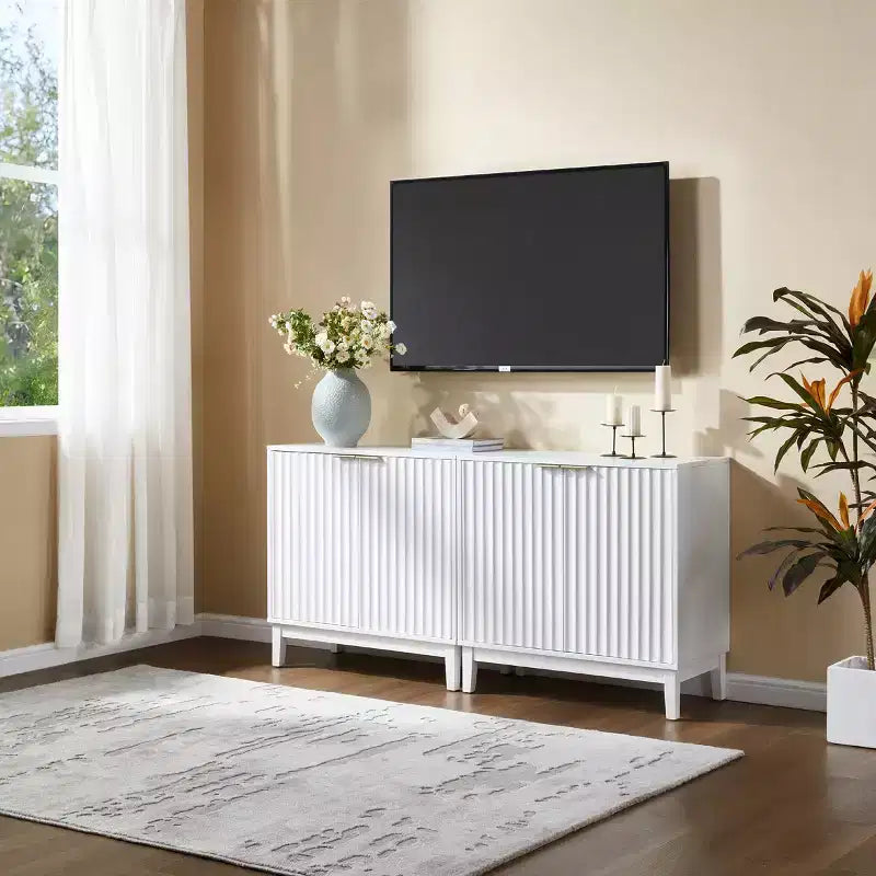 Small Accent Sideboard Cabinet, Compact Storage Cabinet for Kitchen, Dining Room, or Living Room