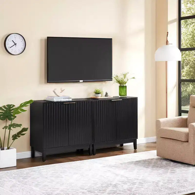 Small Accent Sideboard Cabinet, Compact Storage Cabinet for Kitchen, Dining Room, or Living Room