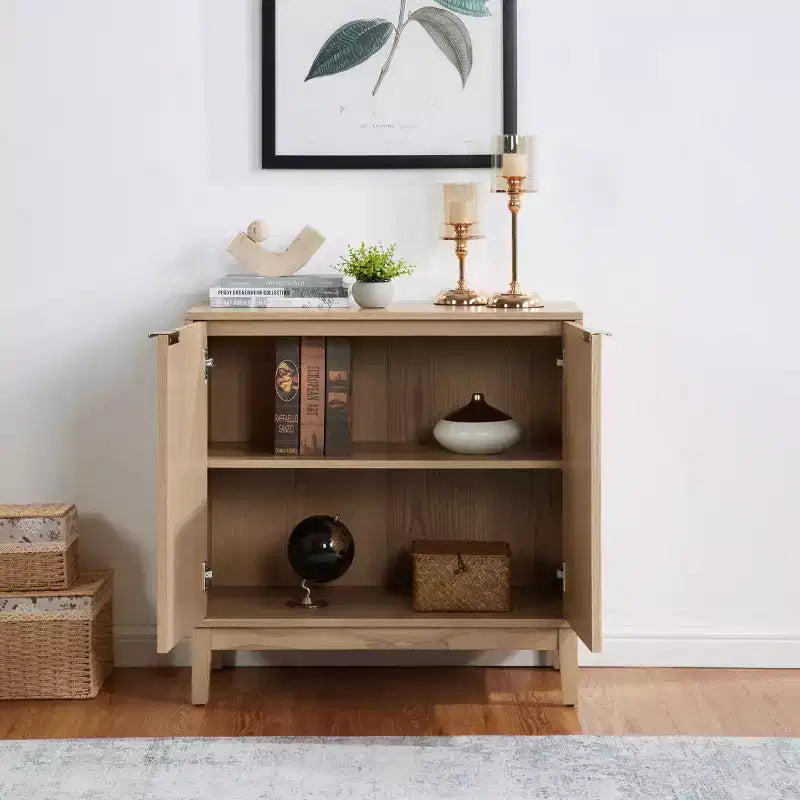 Small Accent Sideboard Cabinet, Compact Storage Cabinet for Kitchen, Dining Room, or Living Room