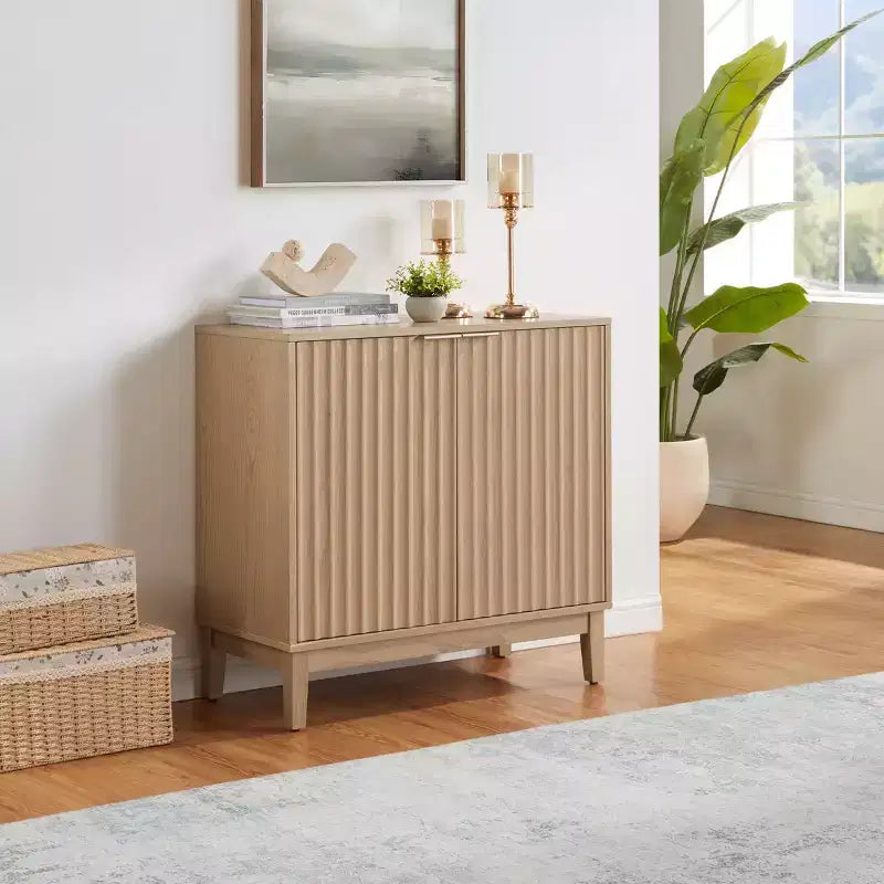 Small Accent Sideboard Cabinet, Compact Storage Cabinet for Kitchen, Dining Room, or Living Room