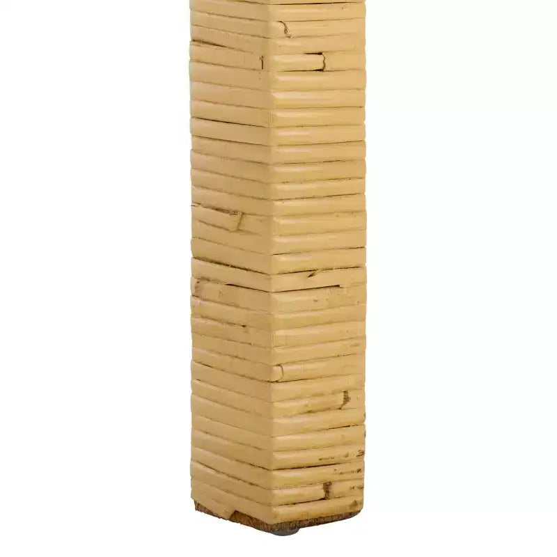 Cane Round Back Bar Stool, Natural/White, Mango Wood Frame