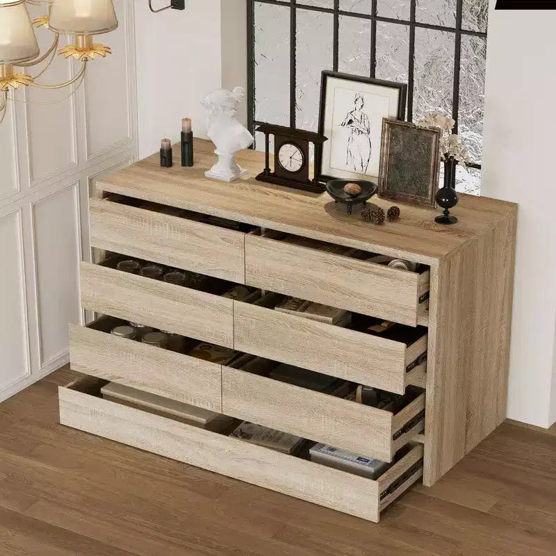 Rolling Storage Cabinet, 9-Drawer with Flip-Top Hidden Compartments & Foot-Activated Drawer, Living Room Organizer Dresser