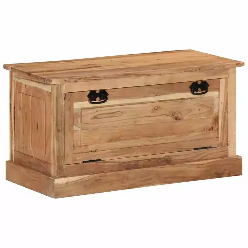 Shoe Storage Bench, Natural Solid Acacia Wood