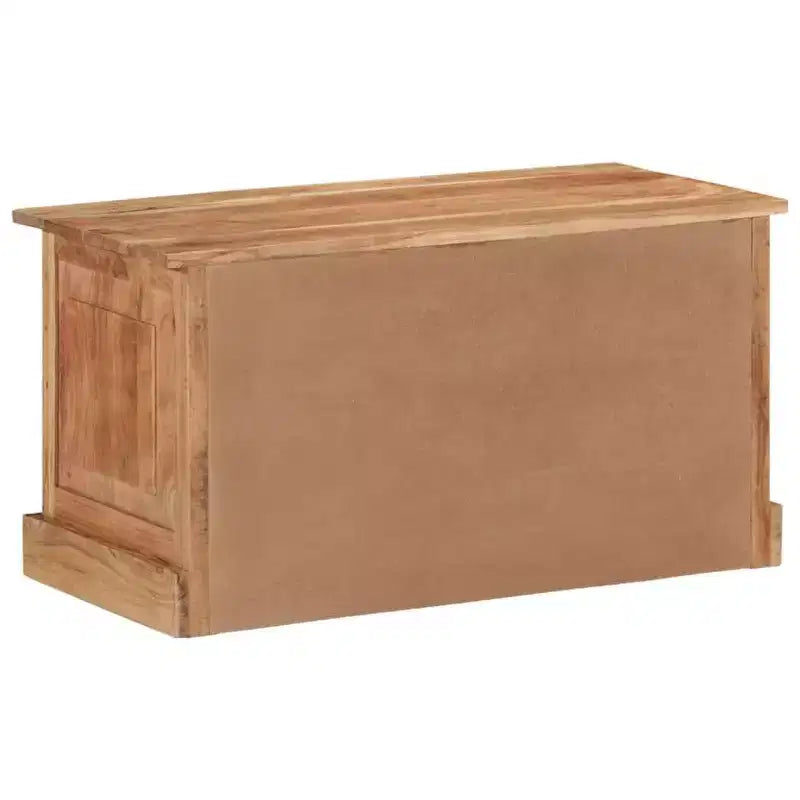Shoe Storage Bench, Natural Solid Acacia Wood