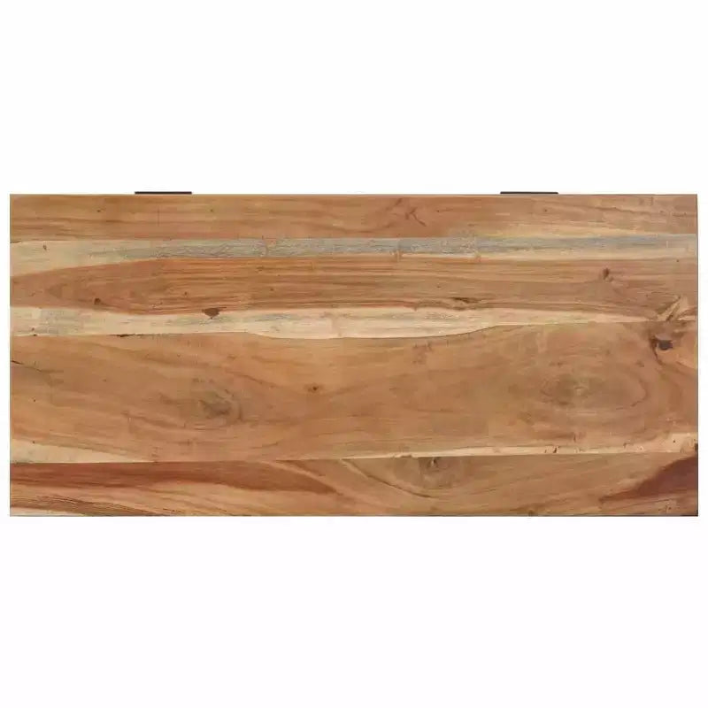 Shoe Storage Bench, Natural Solid Acacia Wood